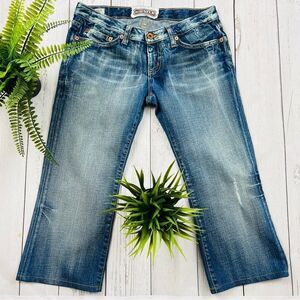 🇺🇸Big Star Sweet Factory Faded Crop Jeans Size 28